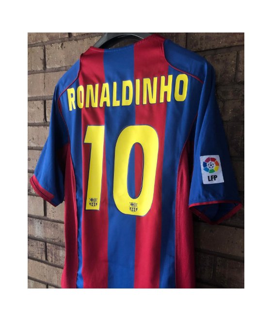 Camiseta Local Retro 2004-05 Barcelona - Imagen 4