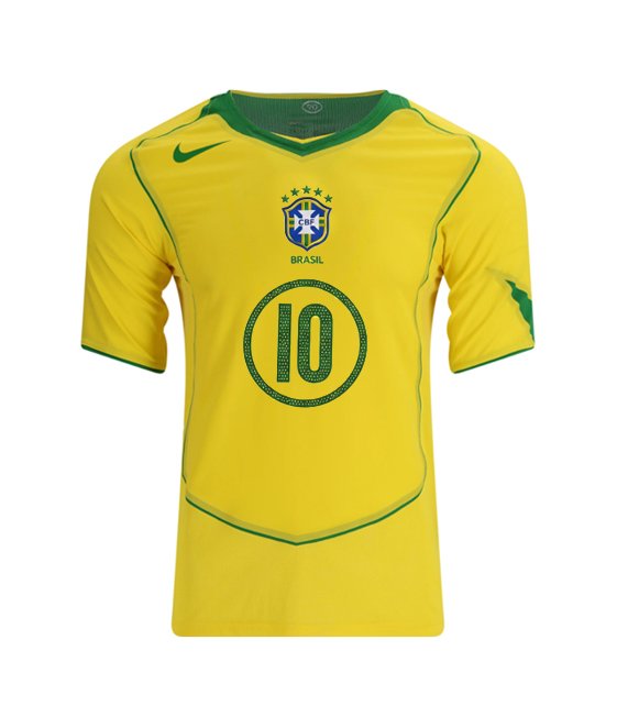 Camiseta Local Retro 2004-05 Brasil - Imagen 3