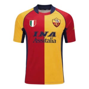 Camiseta Europea Retro 2001-02 Roma